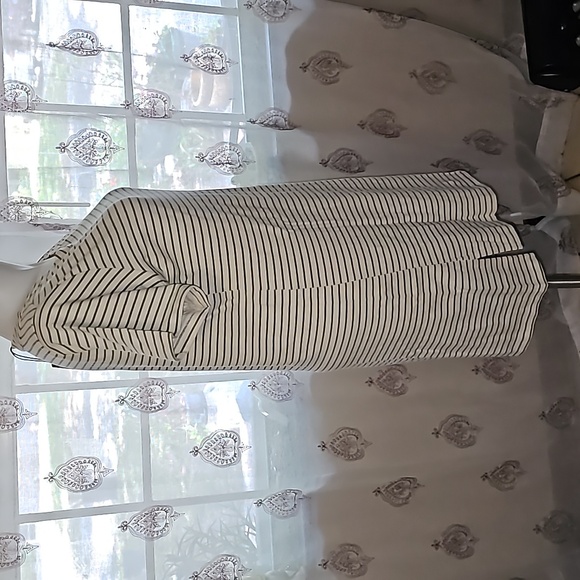 Palm Moss(Green) Striped T-Shirt Dress - Picture 10 of 11